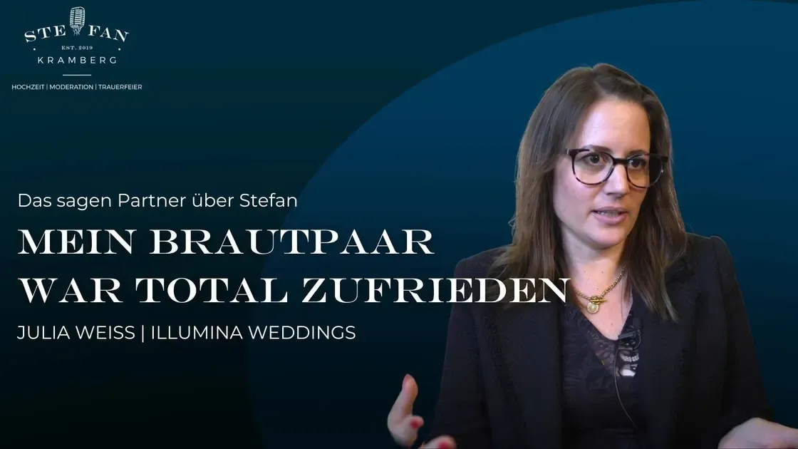 Video-Testimonial: Hochzeitsplanerin Julia Weiß über Stefan Kramberg